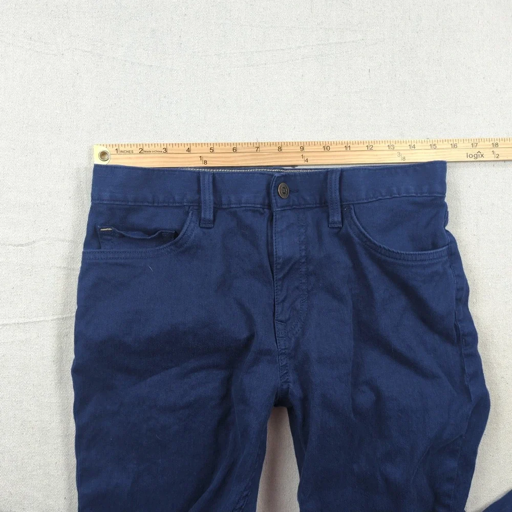 Banana‎ Republic Mens 30x32 Blue Pants Traveler Athletic Slim Fit Golf Stretch
